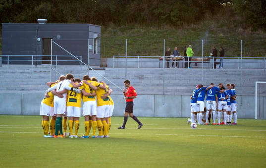 Fotbollsmatchen i division ett Södra mellan Lunds BK och