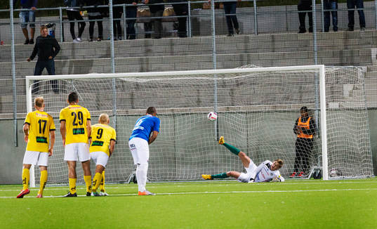 e minuten bakom Lunds målvakt Markus Norman