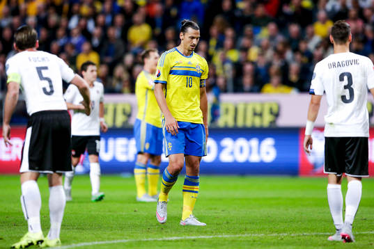 Sveriges Zlatan Ibrahimovic deppar