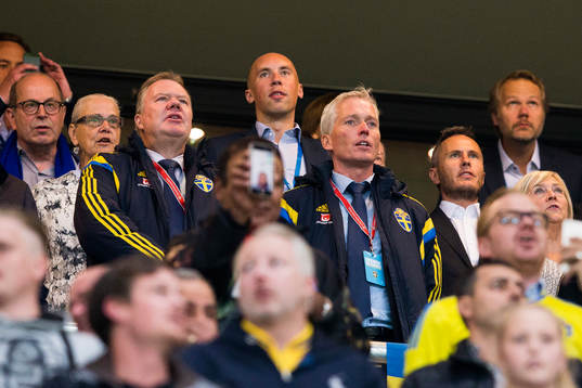 Svenska fotbollsförbundets ordförande Karl-Erik Nilsson