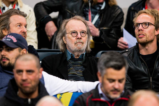 Benny Andersson på läktaren