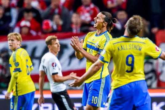 Sveriges Zlatan Ibrahimovic deppar