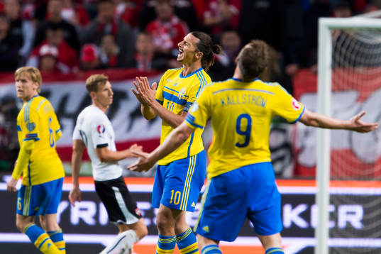 Sveriges Zlatan Ibrahimovic deppar