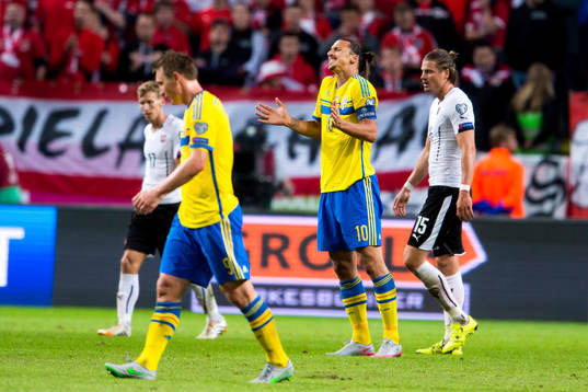 Sveriges Zlatan Ibrahimovic deppar