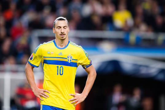 Sveriges Zlatan Ibrahimovic deppar