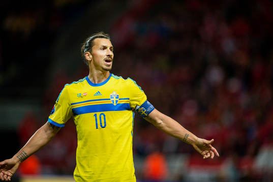 Sveriges Zlatan Ibrahimovic deppar