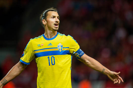 Sveriges Zlatan Ibrahimovic deppar