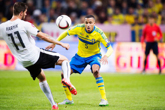 Österrikes Marek Harnik och Sveriges Martin Olsson