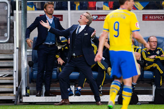 Sveriges förbundskapten Erik Hamrén