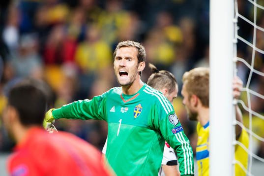 Sveriges målvakt Andreas Isaksson