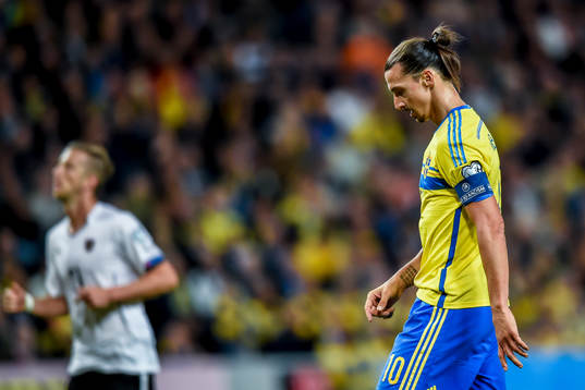 Sveriges Zlatan Ibrahimovic deppar