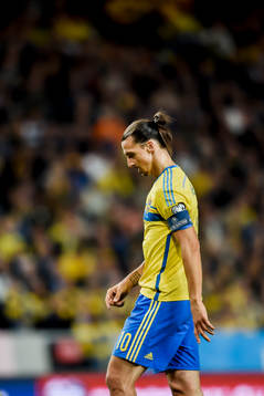 Sveriges Zlatan Ibrahimovic deppar