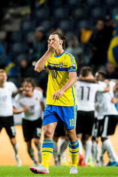 Sveriges Zlatan Ibrahimovic deppar