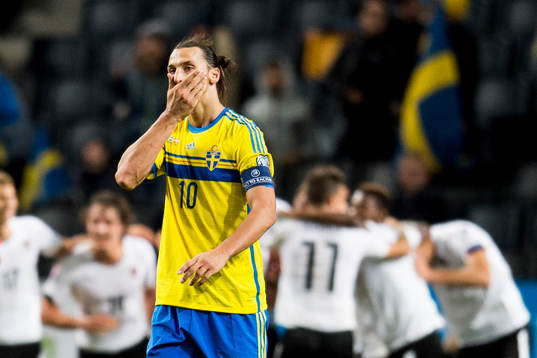 Sveriges Zlatan Ibrahimovic deppar