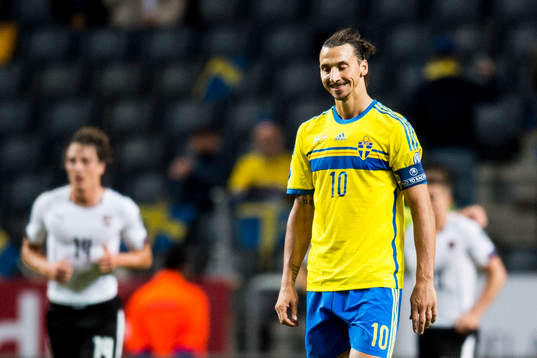 Sveriges Zlatan Ibrahimovic deppar