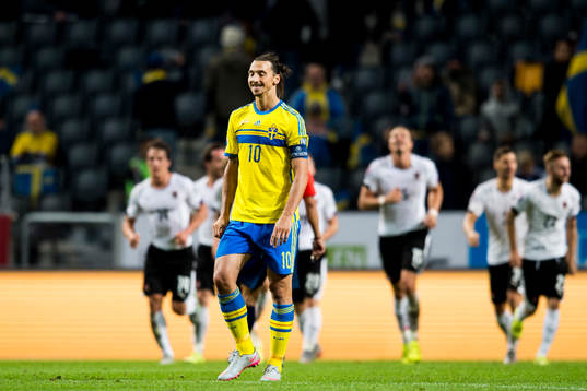 Sveriges Zlatan Ibrahimovic deppar