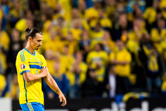 Sveriges Zlatan Ibrahimovic deppar