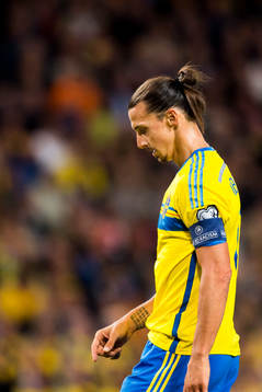Sveriges Zlatan Ibrahimovic deppar