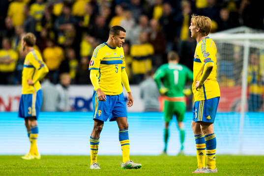 Sveriges Martin Olsson och Emil Forsberg deppar