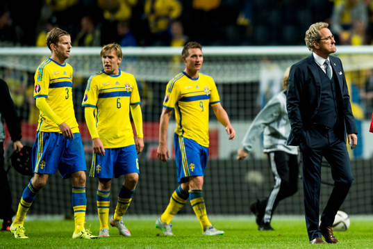 Sveriges Mikael Antonsson, Emil Forsberg, Kim Källström