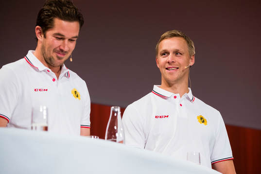 Skellefteås Jimmie Ericsson och tränare Hans Wallson