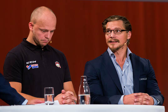 Malmös Oscar Alsenfelt och tränare Björn Hellkvist