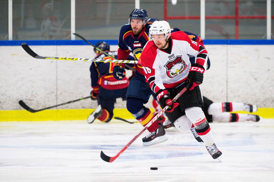 Malmö Redhawks Magnus Häggström och Djurgårdens Mikael