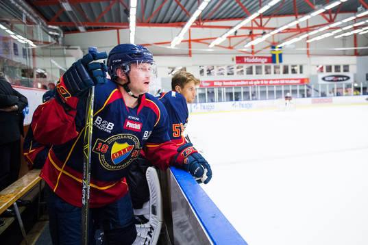 Djurgårdens Patrick Thoresen och målvakt Mantas Armalis