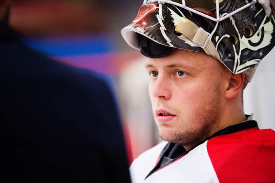 Malmö Redhawks målvakt Oscar Alsenfelt