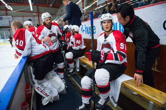 Malmö Redhawks målvakt Pontus Sjögren, Andreas Thuresson