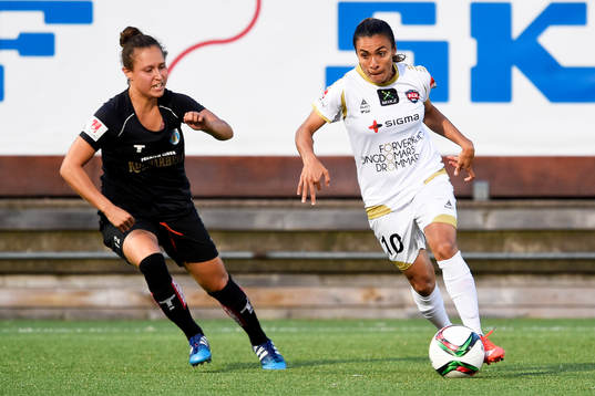 Göteborgs Catrine Johansson och Rosengårds Marta Viera Da