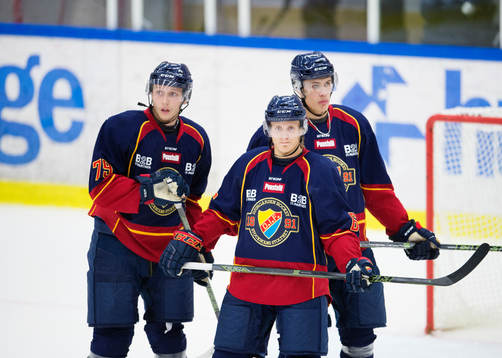 Djurgårdens Emil Lundberg, Marcus Sörensen  och Andreas