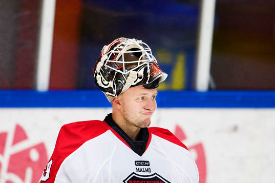 Malmö Redhawks målvakt Oscar Alsenfelt