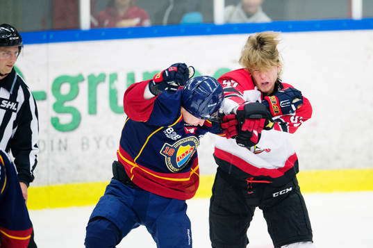 Djurgårdens Tomi Sallinen och Malmö Redhawks Johan