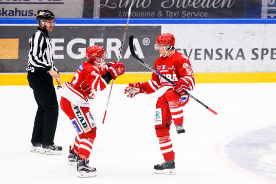 Timrås Marcus Bohman jublar
