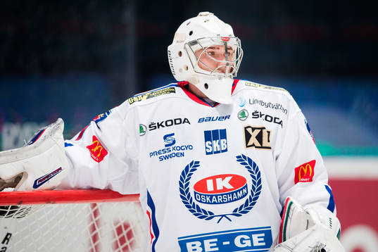 Oskarshamns målvakt Dan Bakala
