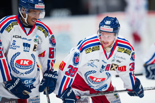 Oskarshamns Cameron Burt och Victor Svensson