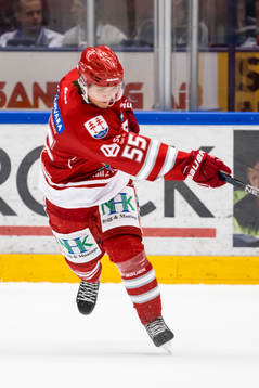 Timrå Marcus Bohman i ishockeymatchen i hockeyallsvenskan