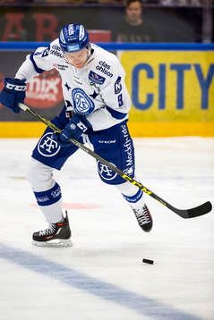Leksand Lukas Ericsson i ishockeymatchen i