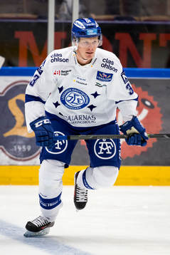 Leksand Lars Bryggman i ishockeymatchen i hockeyallsvenskan
