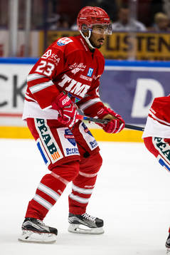 Timrå Jeremy Boyce-Rotevall  i ishockeymatchen i