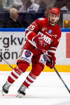 Timrå John Westin i ishockeymatchen i hockeyallsvenskan