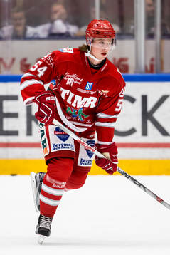 Timrå Jonathan Dahlén i ishockeymatchen i