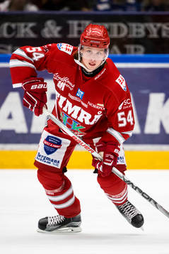 Timrå Jonathan Dahlén i ishockeymatchen i