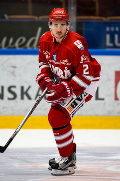 Timrå Jens Westin i ishockeymatchen i hockeyallsvenskan