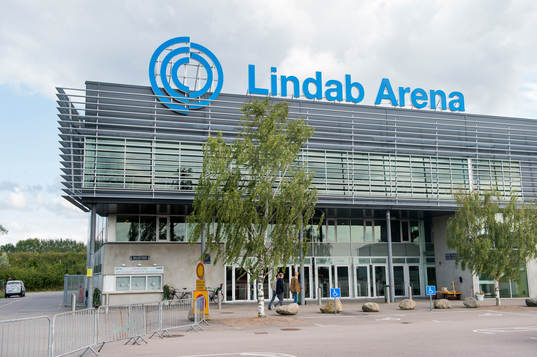 Exteriör över Lindab arena