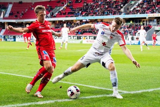 Kalmars Victor Agardius och Norrköpings Linus Wahlqvist