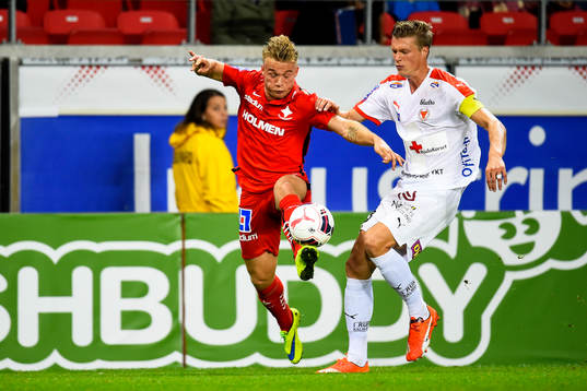 Norrköpings Niklas Bärkroth och Kalmars Viktor Elm