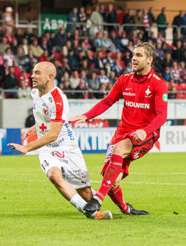 Kalmars Stefan Larsson och Norrköpings Christoffer Nyman