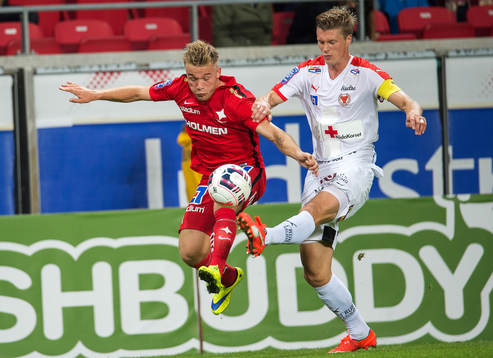Norrköpings Niklas Bärkroth och Kalmars Viktor Elm